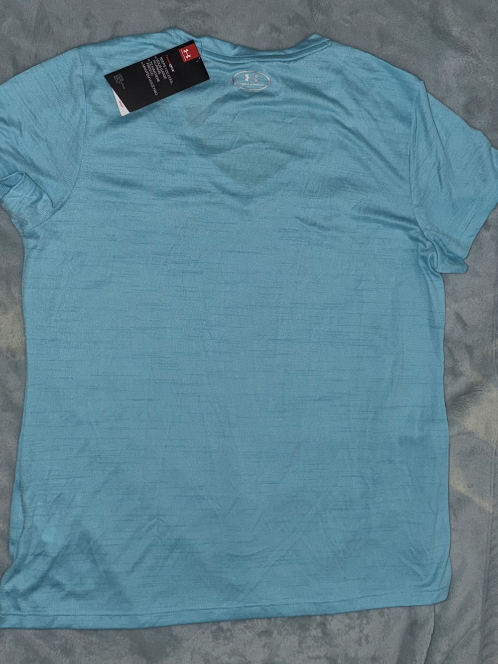 Under Armour Women's Aqua V-Neck Short Sleeve Performance Tee - Picture 2 of 2